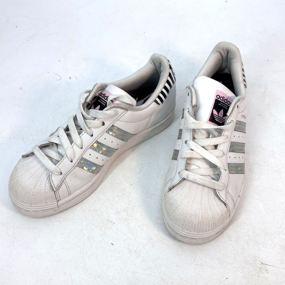 Adidas Superstar White Iridescent W Originals FY5131 Womens Size 5.5